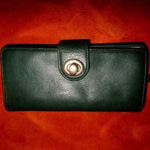 Hobo Int. blue/green Genuine Leather wallet